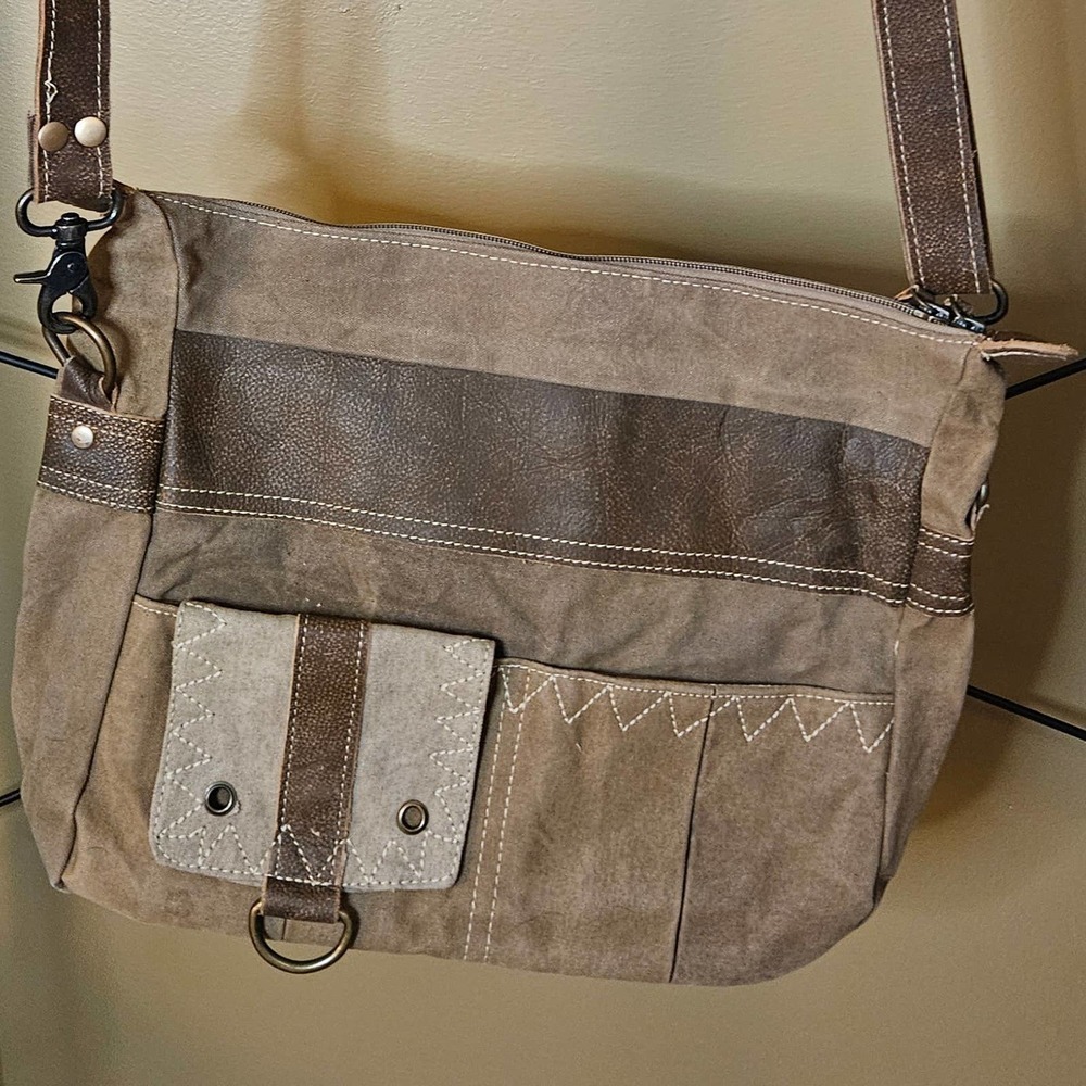 Myra Bag Women's Canvas Crossbody Bag - Picture 2 of 10